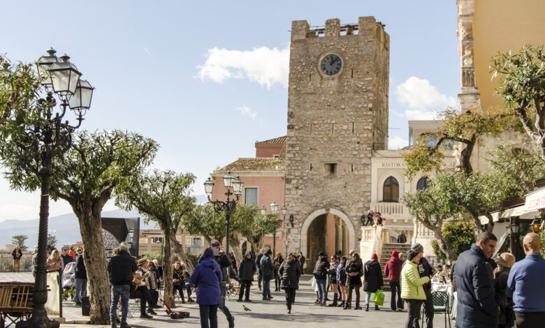 Clock Tower Corso Umberto Taormina Sicily