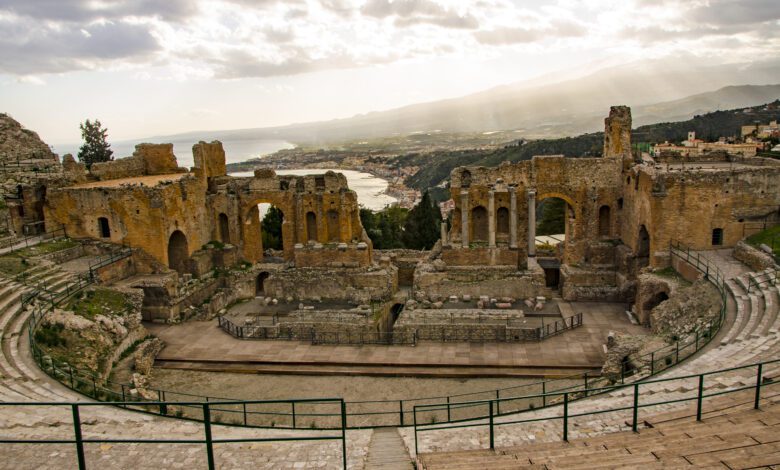 Ancient theatre of Taormina Sicily